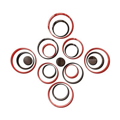 Home Decorations.Gifts Circular Acrylic Three-dimensional Mirror Wall Stickers for Living Room Bedroom TV Background Wall