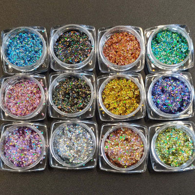 OEM/ODM Printing 1kg Bag Package Holographic Stripe Glitter Powder for Distribution and Bulk Orders