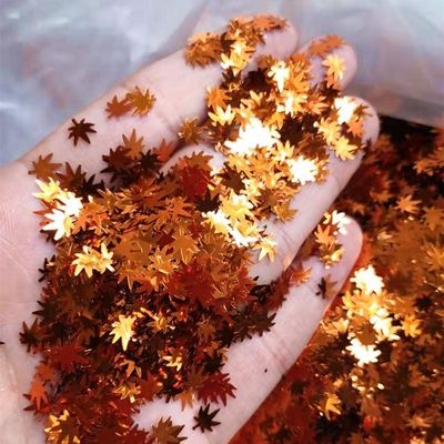 Ready to Ship Customizable Glitter Leaf Christmas Decorations and Garland Diy OEM Function Slow Flashing