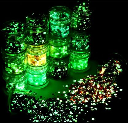 BILING BILING Polyester Unicorn horse glitter shape Eco-friendly Glitter Noctilucence Ultimate Glow in the Dark Glitter