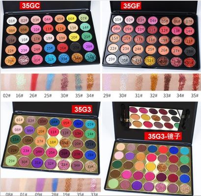 OEM/ODM Yes We Provide OEM Highly Pigmented Vibrant Color Eyeshadow Palette with 35 Colors