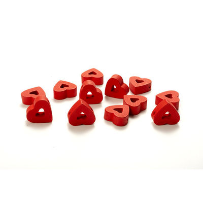 Europe Regional Feature Valentine Wooden Beads Open Heart Bohemian Vintage Wooden Bead Bracelet for DIY Women Girl Beads