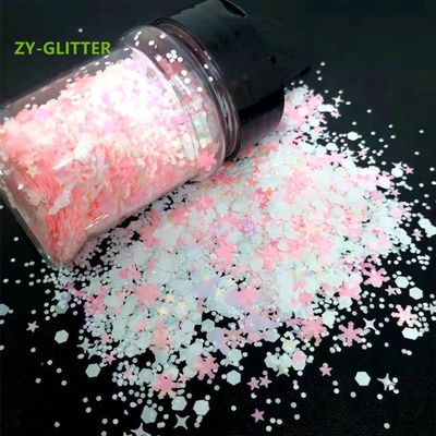 Create a Winter Wonderland with Our Christmas Snow Shaped Glitter in Bulk Bulk Materials Mix Shape Glitter Powder