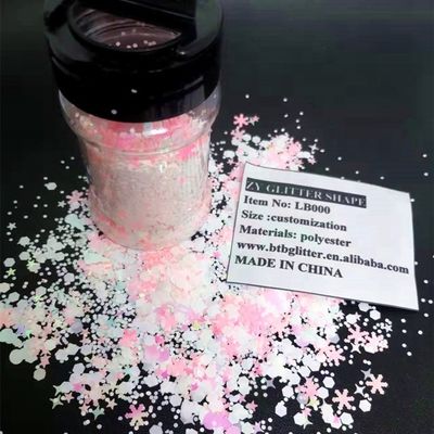 Create a Winter Wonderland with Our Christmas Snow Shaped Glitter in Bulk Bulk Materials Mix Shape Glitter Powder