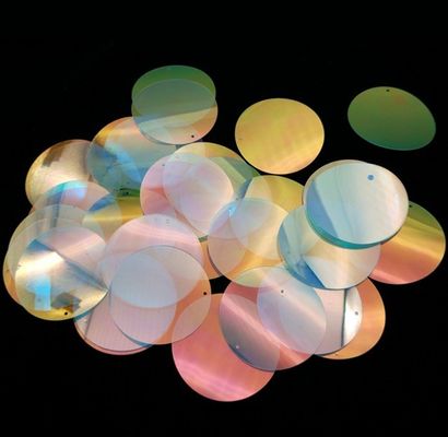 PET RPET Single Hole Holographic Sequin Sequins Decor Glitter Lightweight Flat Walking Shoes White Colour Shoes Nail Shoes