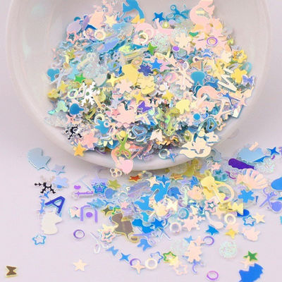 Fashionable Scissors Shell Key Hollow Four Corners Glitter Shaped Mixes Nail Art Nail Polish Nail Gel Decoration for Dog