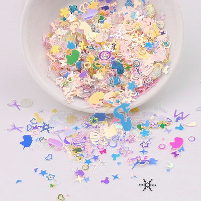Fashionable Scissors Shell Key Hollow Four Corners Glitter Shaped Mixes Nail Art Nail Polish Nail Gel Decoration for Dog