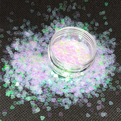 Ramadan Graduation Valentine's Day School PET Material Heart-Shaped Glitter with Bio Glitter Nails MOQ 1kg in 365 Colors