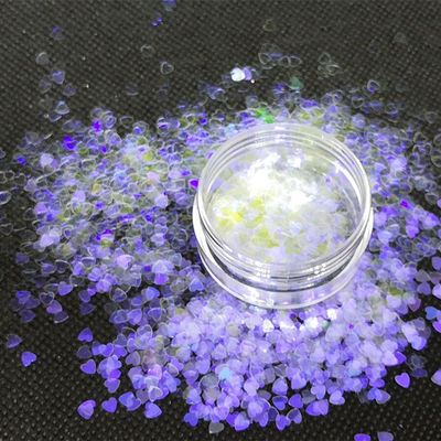 Ramadan Graduation Valentine's Day School PET Material Heart-Shaped Glitter with Bio Glitter Nails MOQ 1kg in 365 Colors