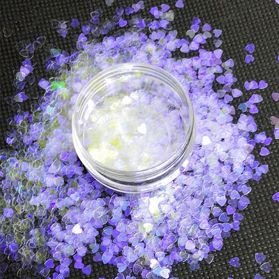 Ramadan Graduation Valentine's Day School PET Material Heart-Shaped Glitter with Bio Glitter Nails MOQ 1kg in 365 Colors