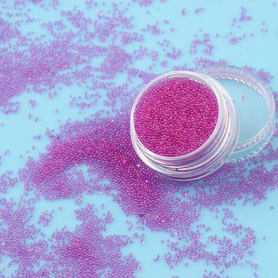 DIY Nail Art Essential Transparent Round Glass Bead Plastic ABS PET for Glass Ball Fillers and Artificial Flower Models