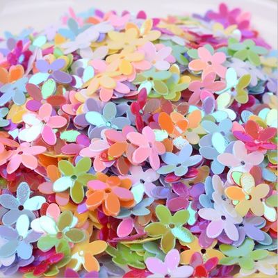 Glitter Sequins PET Art Craft Supplies Five-leaf Flower Loose Wedding Party Shoes Y3 10mm-20mm Stock Graduation Valentine's Day