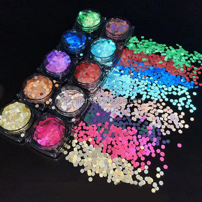 Professional Beauty Salon False Nail Tips with High Temperature Resistance 180-200°C Reflective Glitter Art