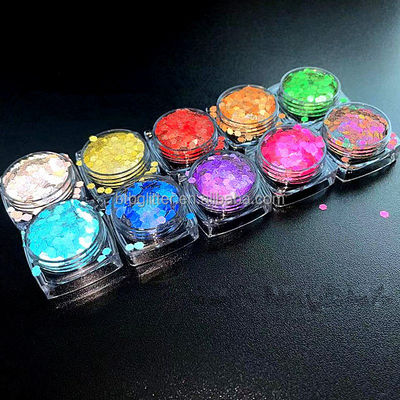 Professional Beauty Salon False Nail Tips with High Temperature Resistance 180-200°C Reflective Glitter Art