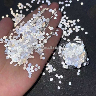 Professional Beauty Salon False Nail Tips with High Temperature Resistance 180-200°C Reflective Glitter Art