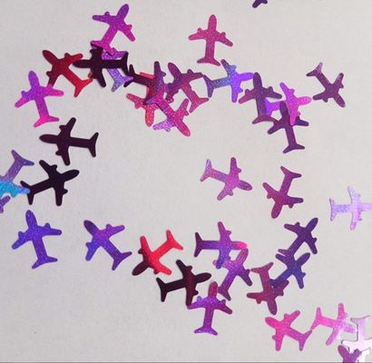 Professional Other Holiday Supplies 2025 Shaped Airplane Glitter Shape Plane with 3D Aircraft Shaped Glitter Airplane