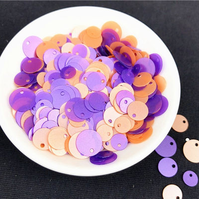365 Colors 6mm 8mm 10mm MixesTop Hole Round Flat Loose Sequins for DIY Craft
