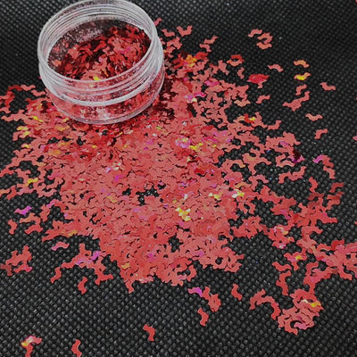Excellent Nail Art Effect Bugbat Shapes Holographic Halloween Glitter Bat Shape Bats Perfect for Halloween Nail Art Looks