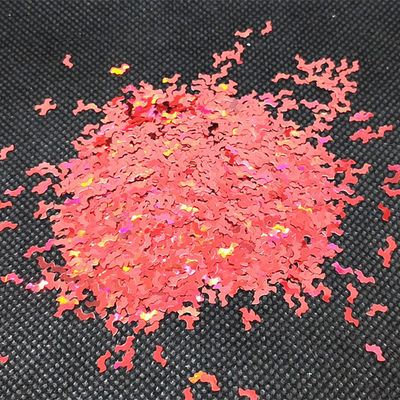 Excellent Nail Art Effect Bugbat Shapes Holographic Halloween Glitter Bat Shape Bats Perfect for Halloween Nail Art Looks