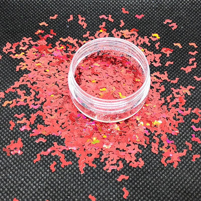 Excellent Nail Art Effect Bugbat Shapes Holographic Halloween Glitter Bat Shape Bats Perfect for Halloween Nail Art Looks