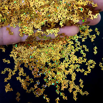 10mm Money Glitter Shape Dollar Sign Shape Glitter with Currency Shape Glitter and Money Glitter Shape