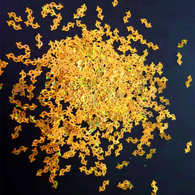 10mm Money Glitter Shape Dollar Sign Shape Glitter with Currency Shape Glitter and Money Glitter Shape