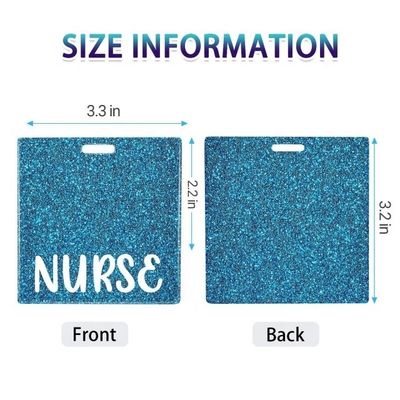 Glitter Resin Acrylic Sheet Badge Buddy The Essential Model for Business Gift Giving