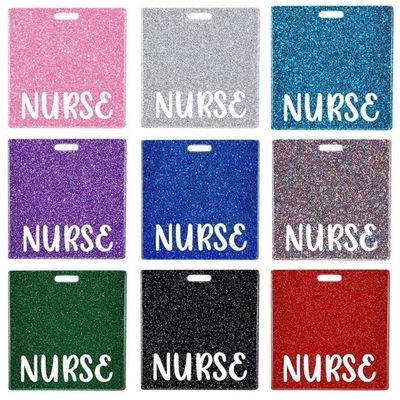 Glitter Resin Acrylic Sheet Badge Buddy The Essential Model for Business Gift Giving