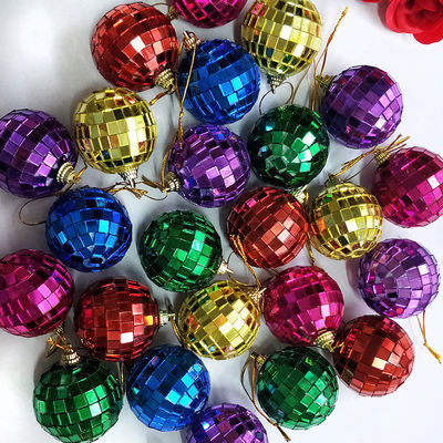 Hall Light Decoration Mini Disco Ball Ornaments Reflective Mirror Ball Decoration for Disco Themed Party