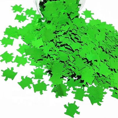10mm Plastic Snow Tree Star Powder Christmas Decor Green Aliens Saucer Man Glitter DIY Decorations with Metal Paper Bag