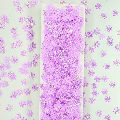 365 Colors Loose Flowers Polyester PET Industry Red Sequins Lace Fabric for Pets Products 2023 Flower Shape Manufactured