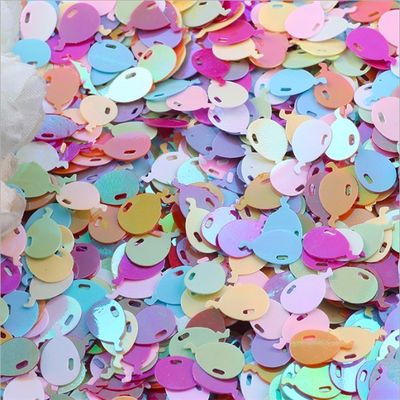 10mm Metallic Sequin Balloons 12 Inch Balloon Shape Glitter Sequins for Nail Beauty Products