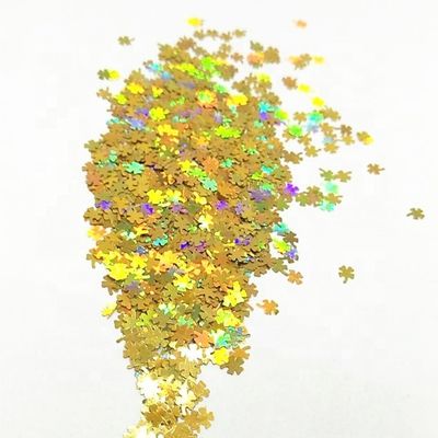 Other Holiday Supplies Spring Glitter Clover Shaped Earrings Polyester Silk Material Artificial Style PET Box Packaging