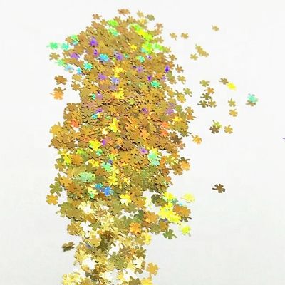 Other Holiday Supplies Spring Glitter Clover Shaped Earrings Polyester Silk Material Artificial Style PET Box Packaging