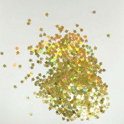 Other Holiday Supplies Spring Glitter Clover Shaped Earrings Polyester Silk Material Artificial Style PET Box Packaging