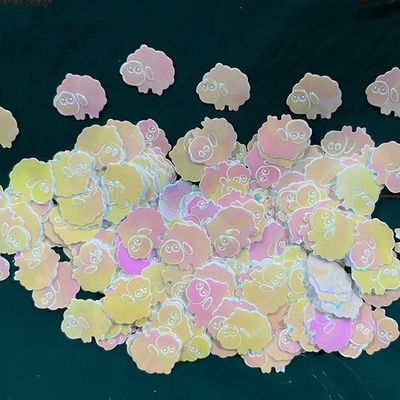 Sequin Shape Large Sheep Glitter Pearl Dress Festival Decoration Set 1kg Packaged Bags for Father's Day and Thanksgiving