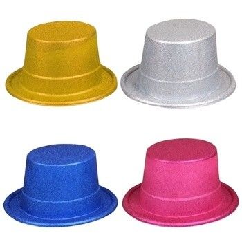 Customized Shape Magician Performed Hat Halloween Lincoln Hat With Glitter Powder Jazz Top Hat