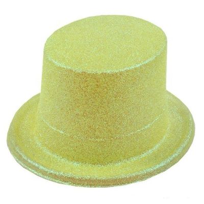 Customized Shape Magician Performed Hat Halloween Lincoln Hat With Glitter Powder Jazz Top Hat