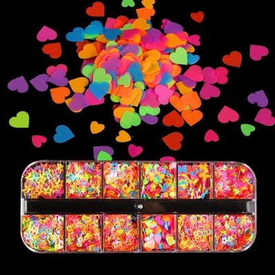 Excellent Nail Art Effect Sequins Nail Ocean Shape Glitter for Mickey m Tumbler Disne Neon Shaped Glitter pink Nail Supplies