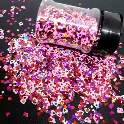 Valentines Day Glitter Shapes and Shaped Polyester for Ecofriendly Hot Models on Ramadan Graduation School Father's Day
