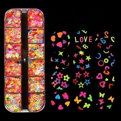 Excellent Nail Art Effect Sequins Nail Ocean Shape Glitter for Mickey m Tumbler Disne Neon Shaped Glitter pink Nail Supplies