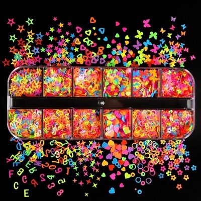 Excellent Nail Art Effect Sequins Nail Ocean Shape Glitter for Mickey m Tumbler Disne Neon Shaped Glitter pink Nail Supplies