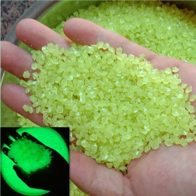Fluorescent Particles Crafted into Ecofriendly Luminous Stones for Garden Walkways Decor Essential