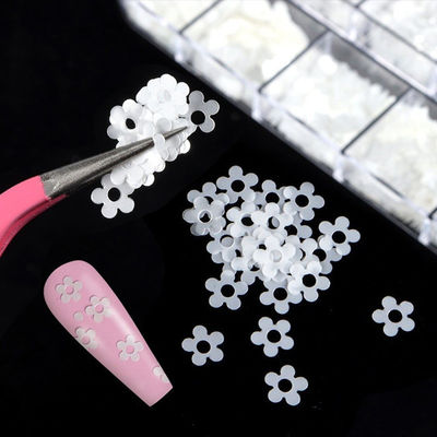 Custom Glitter Heart-Shaped White Lucency Nail Art Glitter Using Ritual Winter Garnet Saltstone A Must-Have for Earth Day