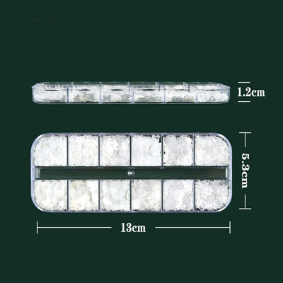 Custom Glitter Heart-Shaped White Lucency Nail Art Glitter Using Ritual Winter Garnet Saltstone A Must-Have for Earth Day