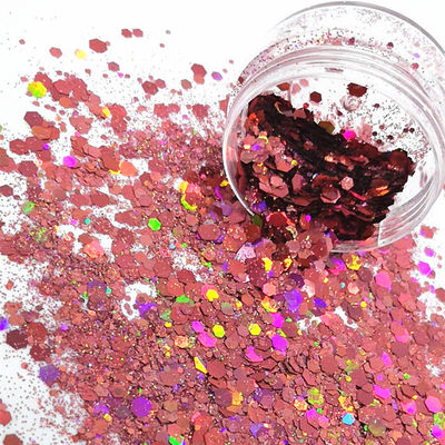 Crafting Essential 1kg Holographic Pink Chunky Eco-Friendly Glitter Powder for Ramadan Graduation and Valentine's Day
