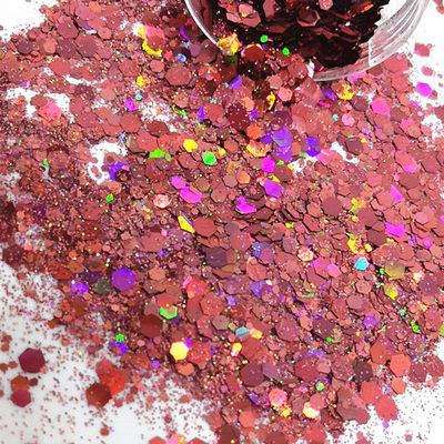 Crafting Essential 1kg Holographic Pink Chunky Eco-Friendly Glitter Powder for Ramadan Graduation and Valentine's Day