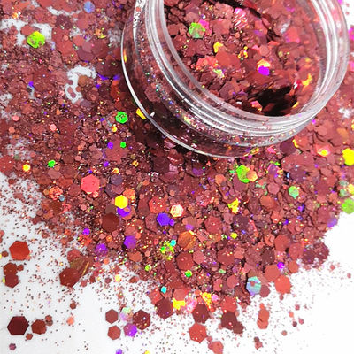 Crafting Essential 1kg Holographic Pink Chunky Eco-Friendly Glitter Powder for Ramadan Graduation and Valentine's Day