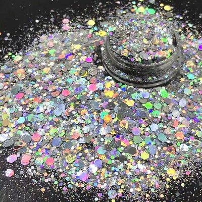Holographic Chunky Shape Cosmetic Glitter Bulk 56 Colors for Nail Beauty Products and Distribution Network