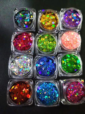 Holographic Chunky Shape Cosmetic Glitter Bulk 56 Colors for Nail Beauty Products and Distribution Network